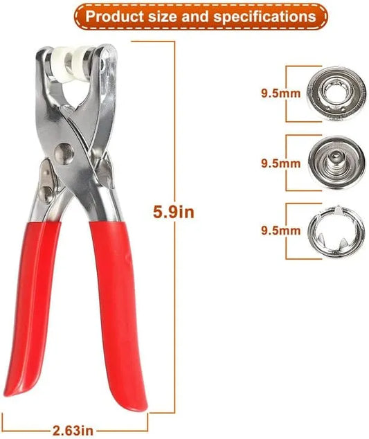 Touch Button Metal Tool | 50pcs Metal Snap Button Fastener Kit