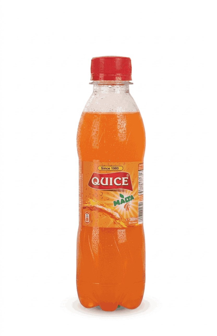 Quice Malta Carbonated Soft Drink Refreshing Citrus Soda