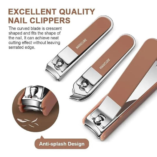 Professional Manicure Kit | Nail Clippers, Nail File & Grooming Set for Men & Women