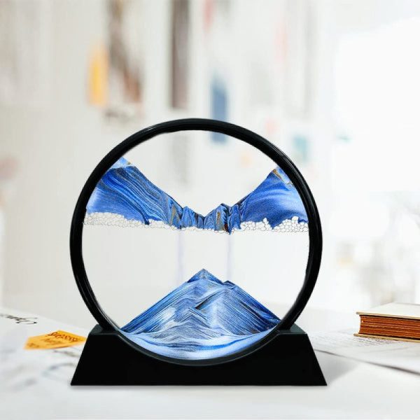 Moving Sand Art 6 Inch Sandscape Painting with Stand