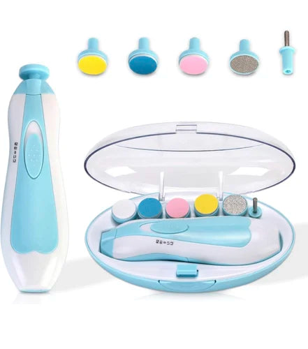 Baby Electric Nail Trimmer Kit | Safe Newborn Nail File & Nail Care Set