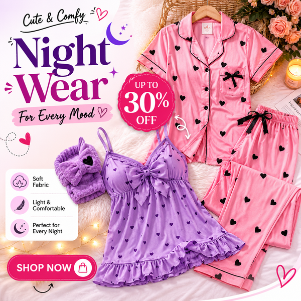 Women's Night Suits Comfortable Ladies Sleepwear Collection Aalaa Shop