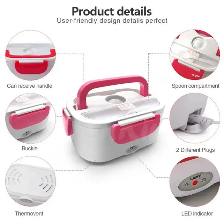 Electric Lunch Boxes - Pink