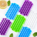 Silicone Ice Cube Trays  with Lids | Multicolor Honeycomb Ice Mold