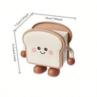 Cute Toast Desk Organizer Pen Holder | Kawaii Desktop Stationery Storage