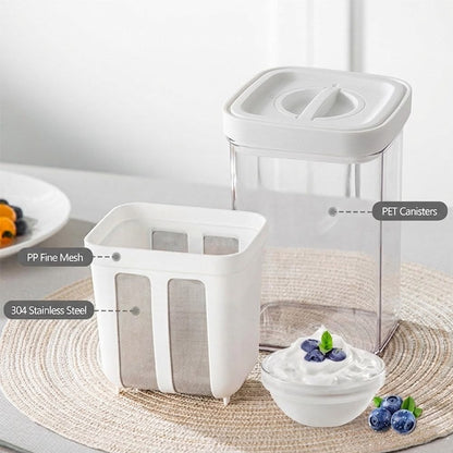 Premium Greek Yogurt Strainer Container | Whey Separator 1100ml