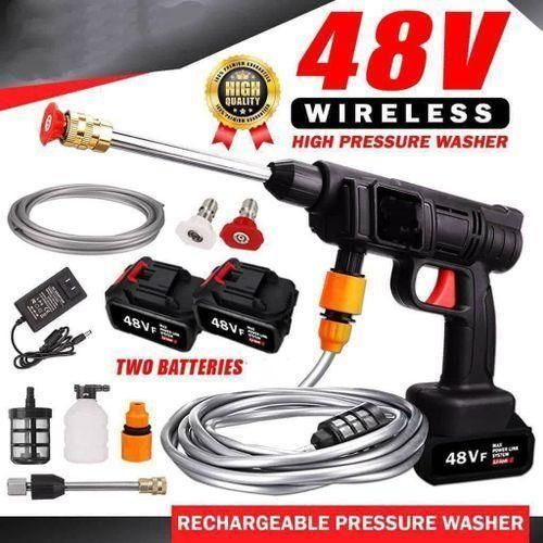 Cordless High Pressure Water Spray Gun | Portable Rechargeable Sprayer