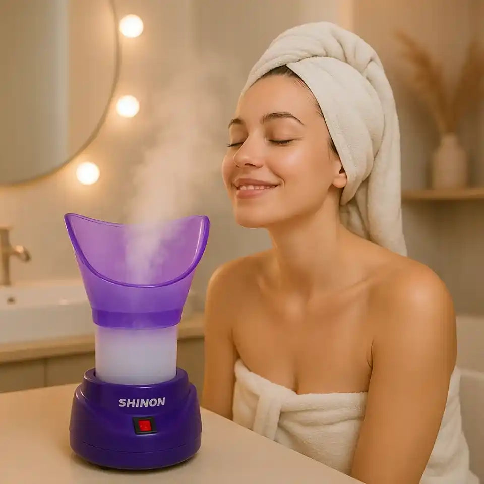 2 in 1 facial steamer steam inhaler for deep pore cleansing skincare steam therapy sinus relief beauty device Aalaa Shop