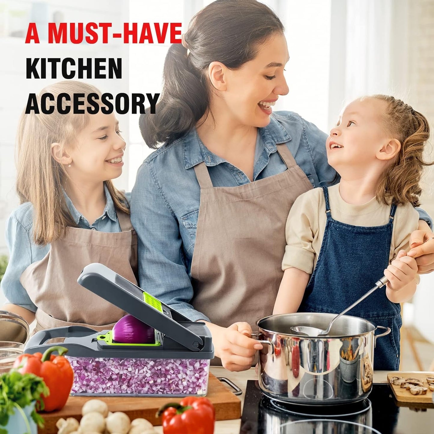 Multifunction Vegetable Chopper | 16-in-1 Kitchen Slicer