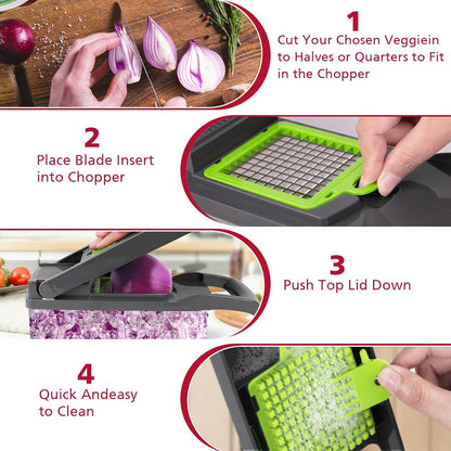 Multifunction Vegetable Chopper | 16-in-1 Kitchen Slicer