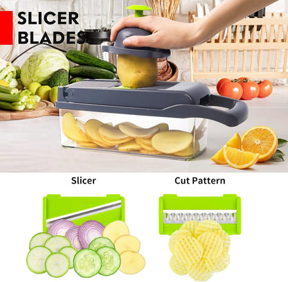 Multifunction Vegetable Chopper | 16-in-1 Kitchen Slicer