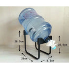 19L Water Bottle Metal Stand with Water Tap & Nozzle | Bottle Holder Dispenser Stand