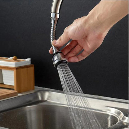 Turbo Flex 360 Flexible Faucet Sprayer | Swivel Sink Tap Extender for Kitchen &amp; Bathroom