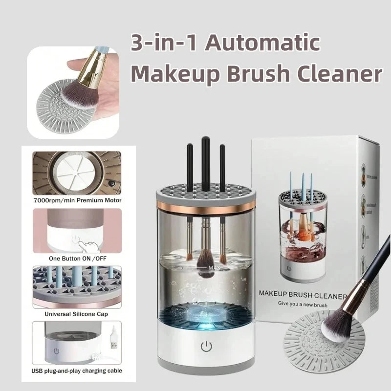 Makeup Brush Cleaner | Automatic Electric Makeup Brush Washing & Cleaning Tool