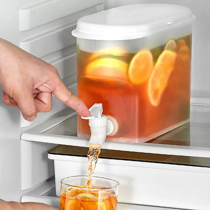 3.5L Refrigerator Beverage Dispenser | Compact Fridge Drink & Water Storage Container