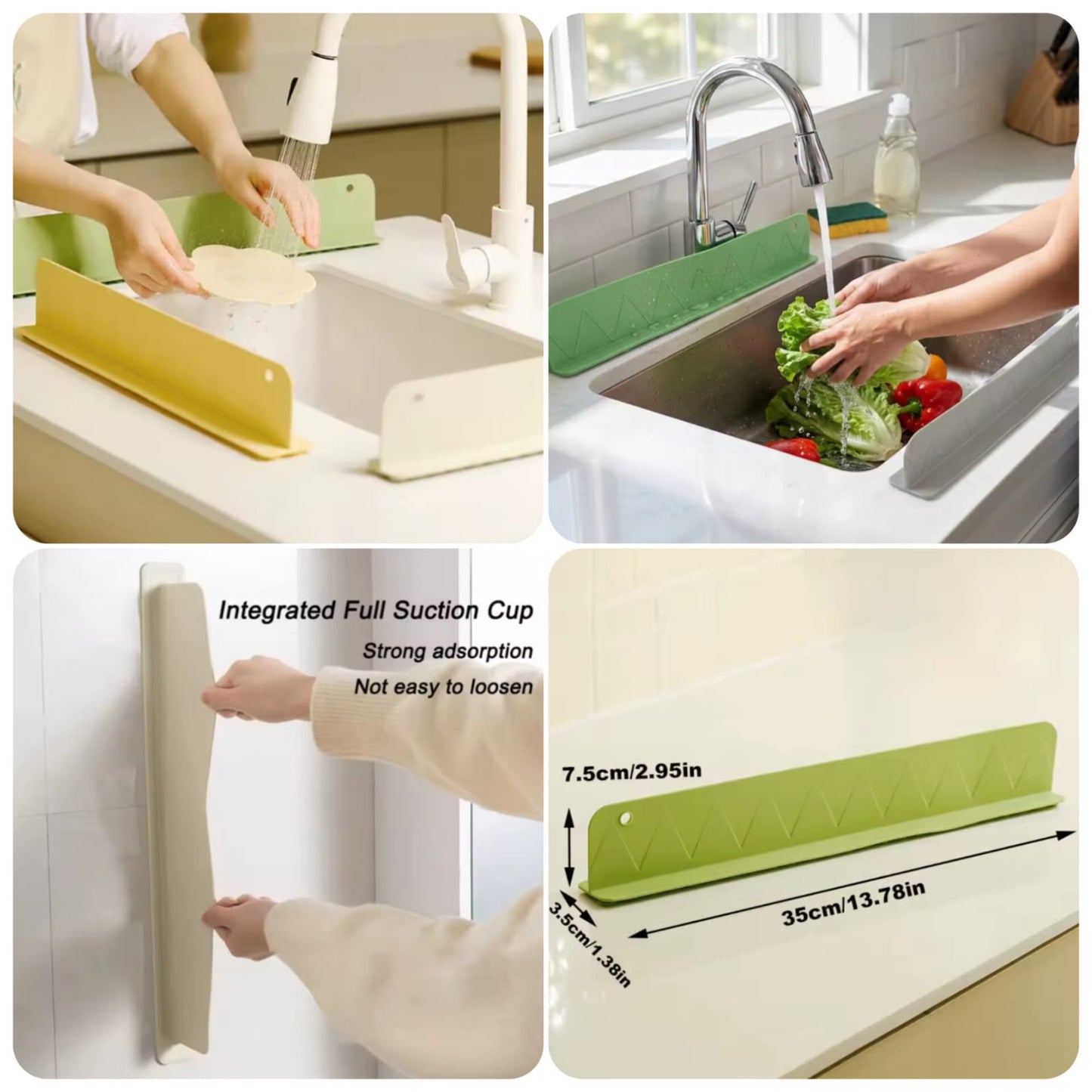 Sink Splash Guard | Silicone Kitchen Sink Water Splash Protector