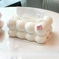 Bubble Bow Tissue Box White | Cute Cloud Tissue Holder