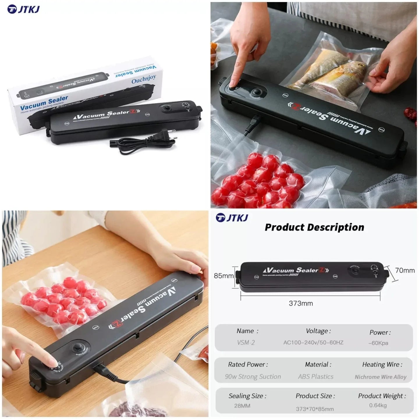 Automatic Vacuum Sealer Machine | Household Airtight Food Packaging Machine