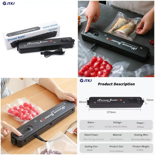 Automatic Vacuum Sealer Machine | Household Airtight Food Packaging Machine