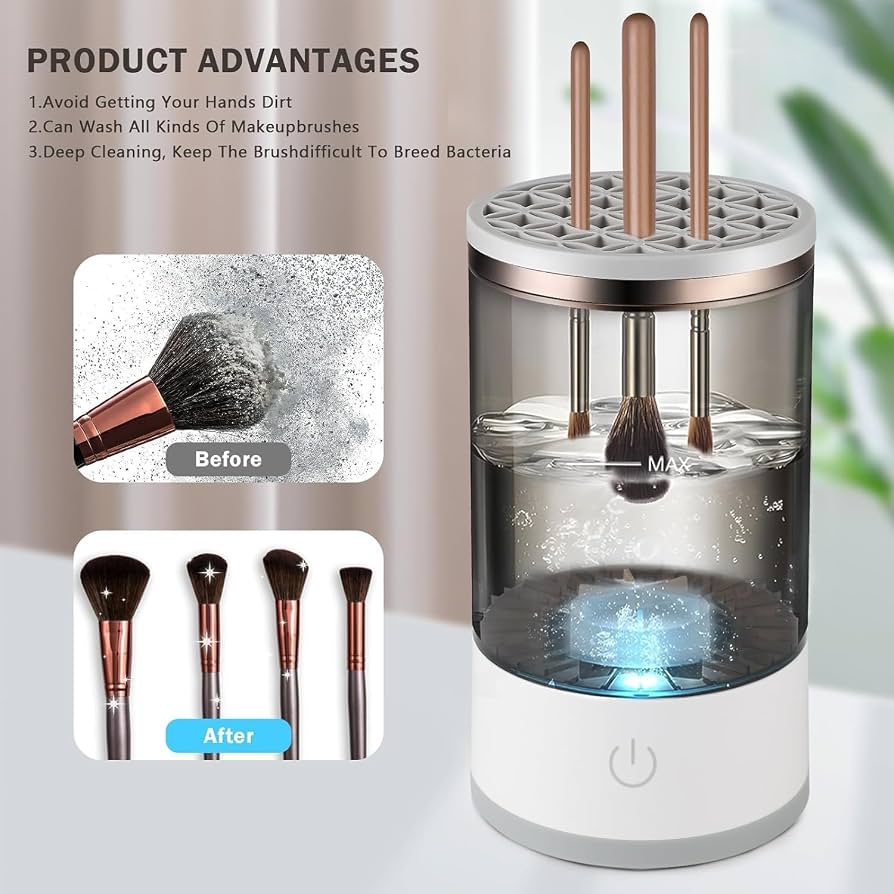 Makeup Brush Cleaner | Automatic Electric Makeup Brush Washing & Cleaning Tool