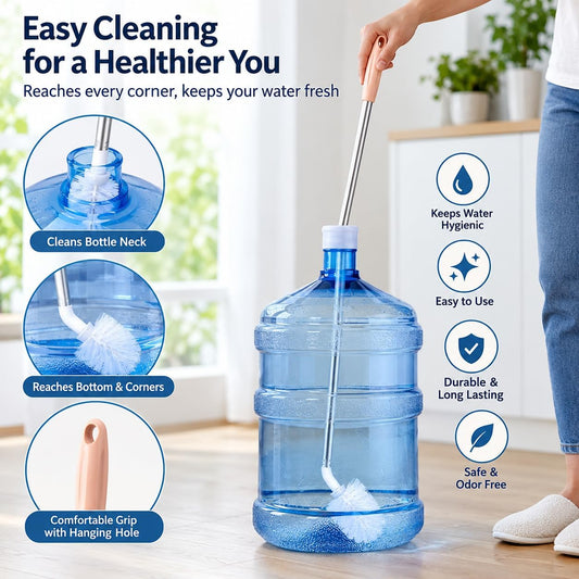 Water Bottle Cleaning Brush Set – Long Handle Bottle Scrubber