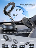 Magnetic Vacuum Suction Phone Mount | 360° Rotating Hands-Free Mobile Holder