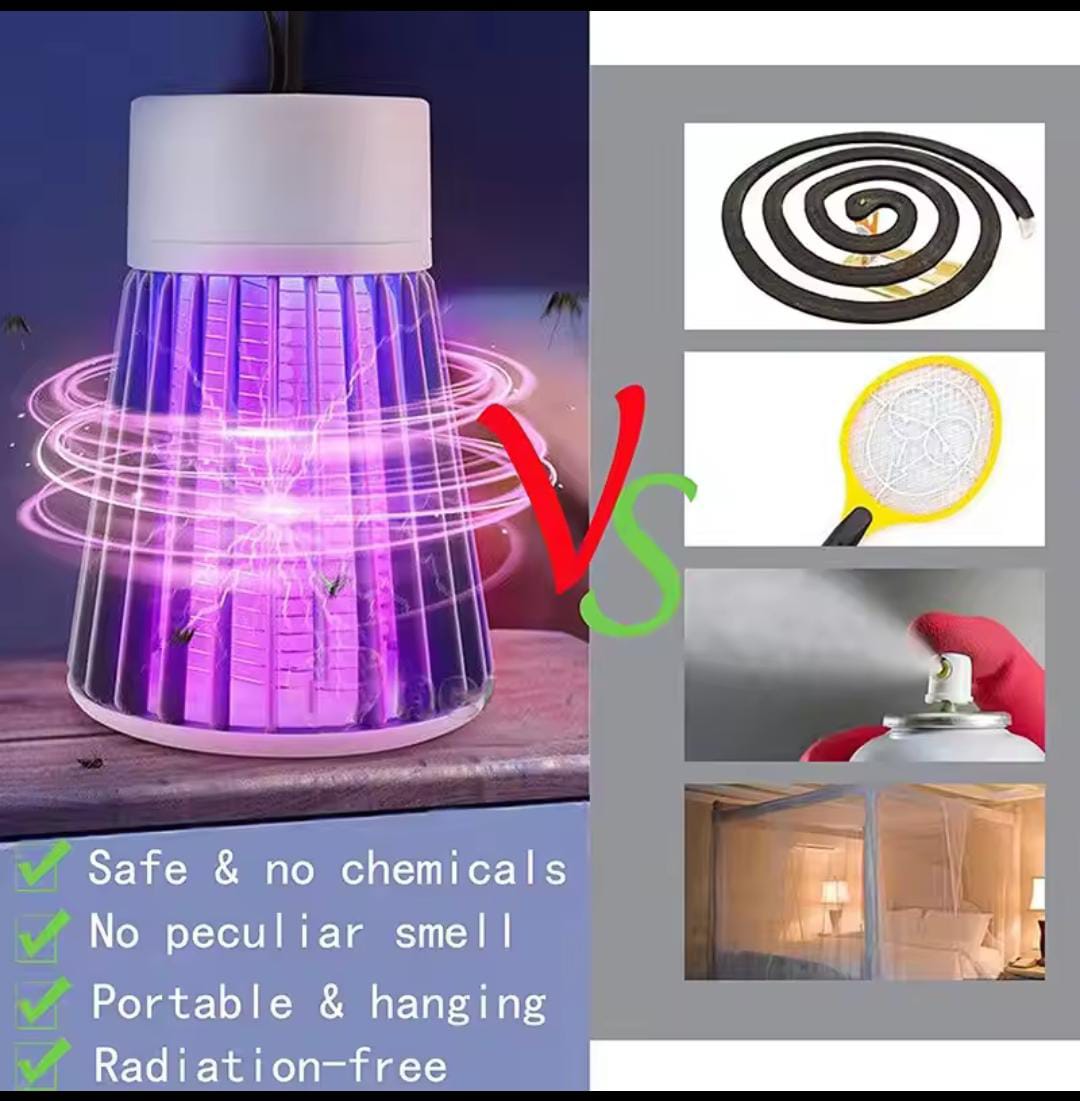 360° Umbrella Mosquito Killer Lamp | USB Electric Insect Trap with Stand & Hanging Options