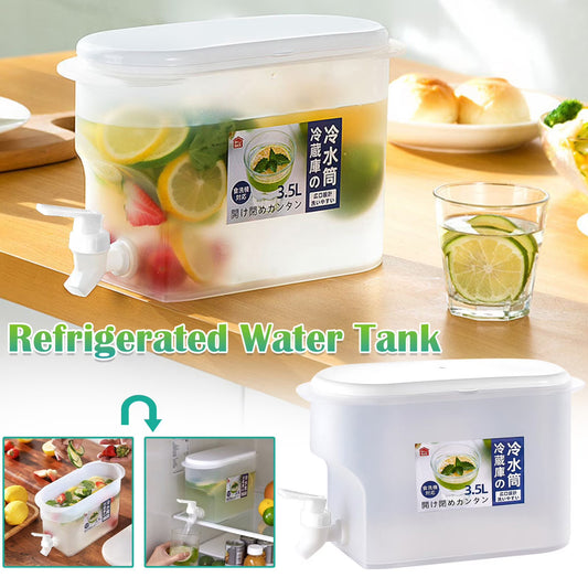 3.5L Refrigerator Beverage Dispenser | Compact Fridge Drink & Water Storage Container