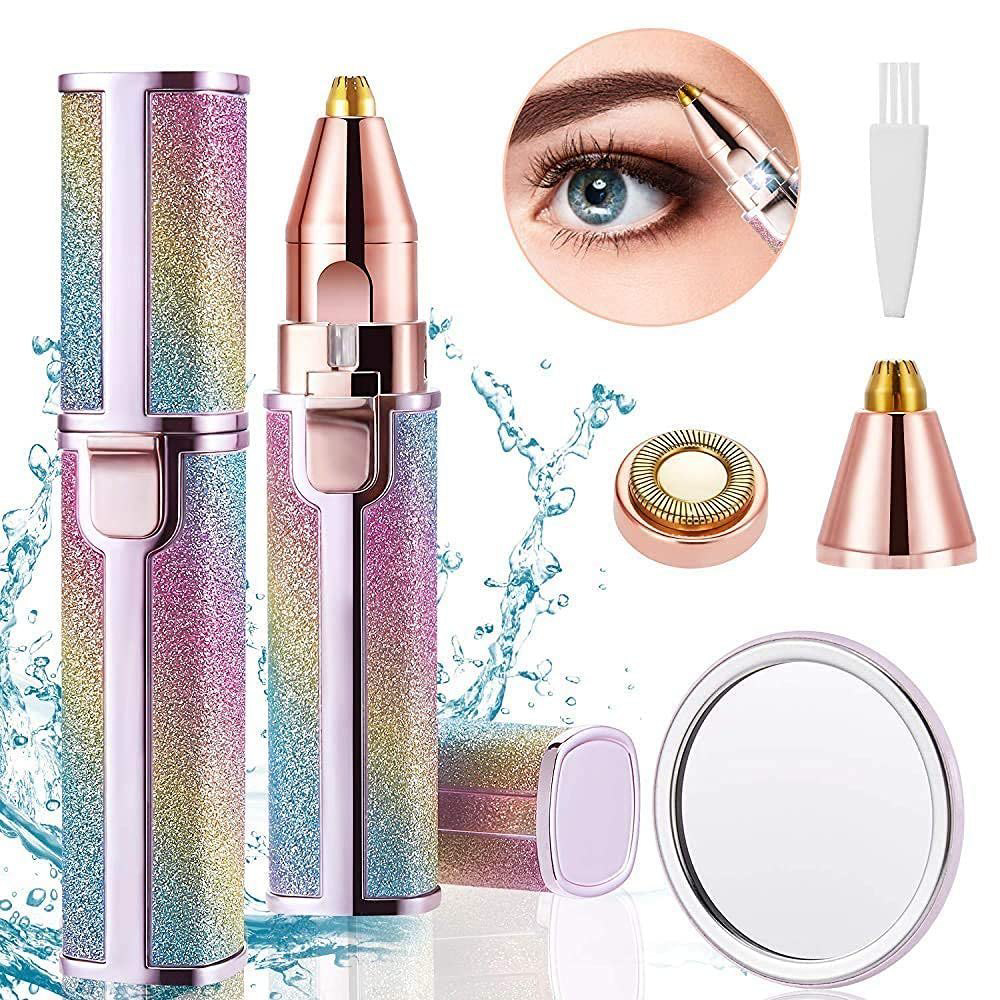 flawless 2 in 1 facial eyebrow trimmer women face hair remover precision grooming device portable beauty tool Aalaa Shop