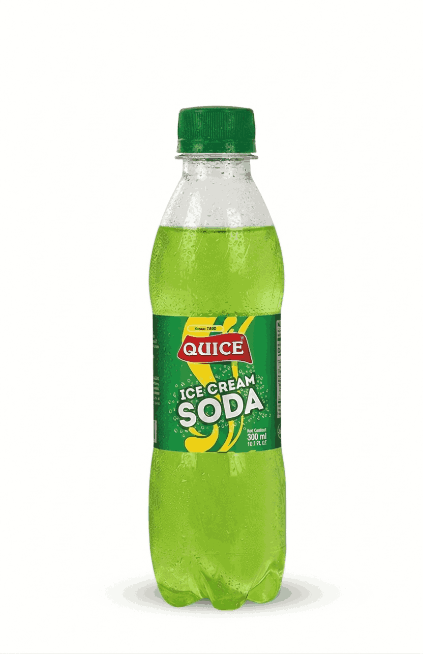 Quice Ice Cream Soda Carbonated Soft Drink Refreshing