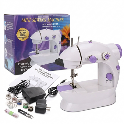 Mini portable electric sewing machine for home use handheld stitching tool for clothes repair travel DIY sewing machine Aalaa Shop