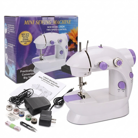 Mini portable electric sewing machine for home use handheld stitching tool for clothes repair travel DIY sewing machine Aalaa Shop