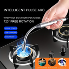 USB rechargeable electric arc lighter windproof plasma flameless candle kitchen outdoor use Aalaa Shop