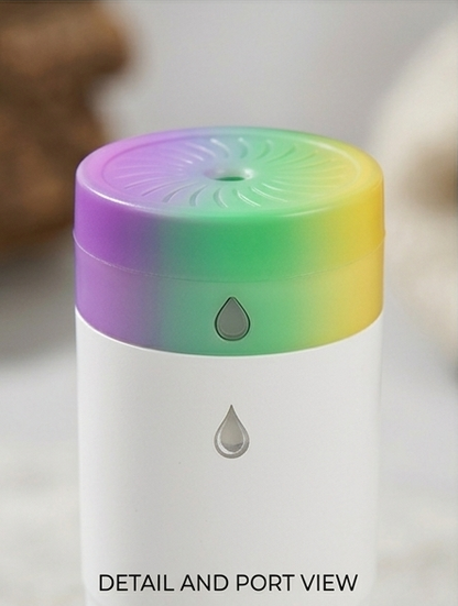 colorful horse racing LED car aroma diffuser USB humidifier portable car fragrance mist humidifier air freshener LED car accessory Gharsaman
