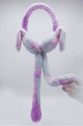 Plush Bunny Ear Headband Soft Cute Hair Band Purple Blue