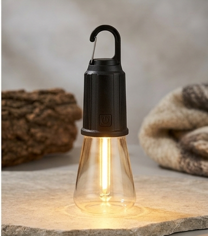 rechargeable LED camping lamp bulb portable hanging light with clip hook outdoor camping emergency tent light bright LED lamp Gharsaman