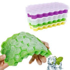 Silicone Ice Cube Trays  with Lids | Multicolor Honeycomb Ice Mold