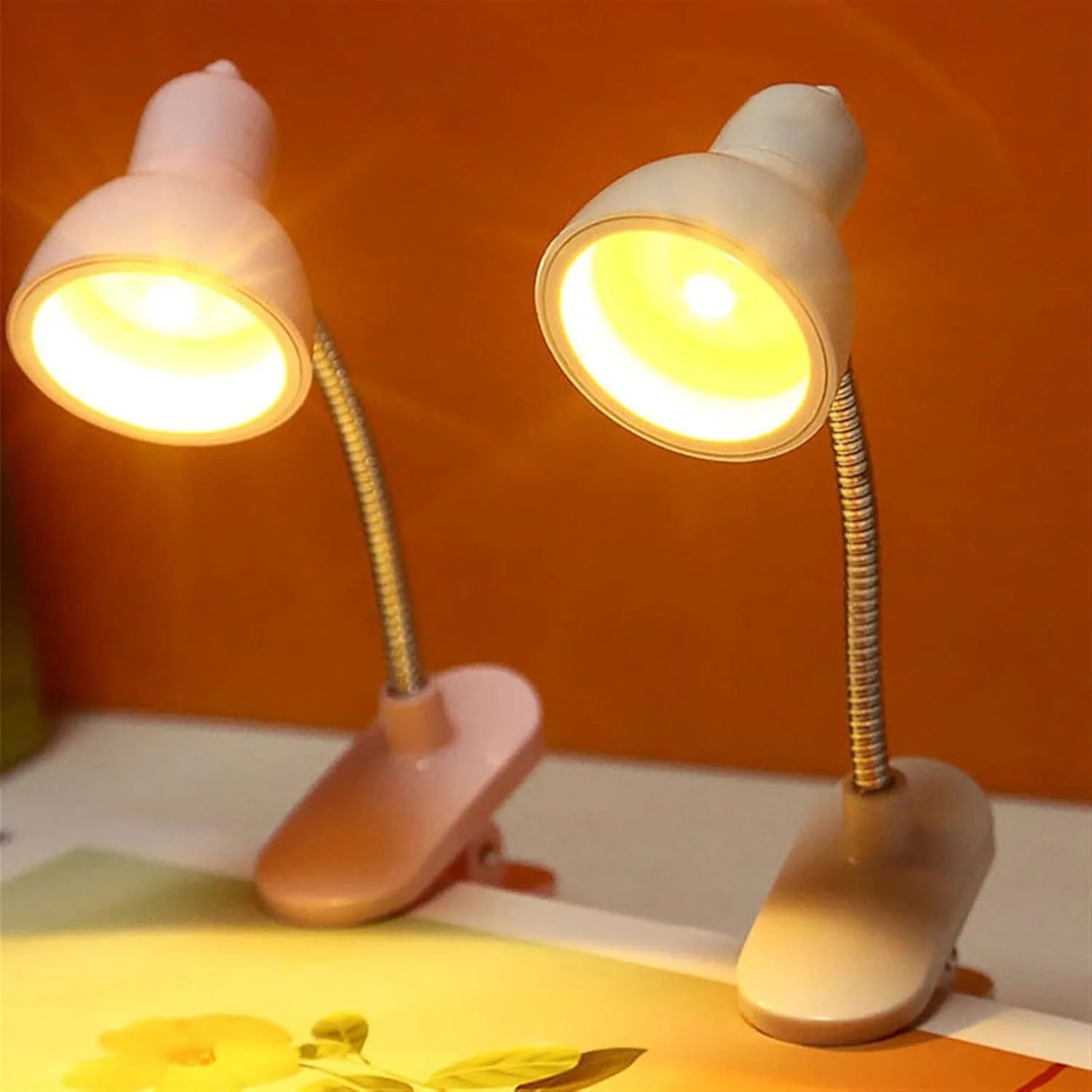 Clip on LED book reading lamp eye protection flexible portable light for study desk night reading Aalaa Shop