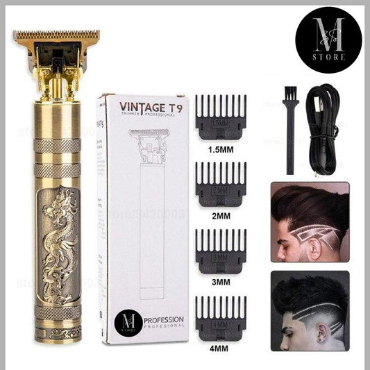 t9 dragon style hair trimmer usb rechargeable beard clipper professional hair cutting machine cordless grooming tool Aalaa Shop