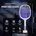 Rechargeable Mosquito Zapper Racket UV Light Electric Killer