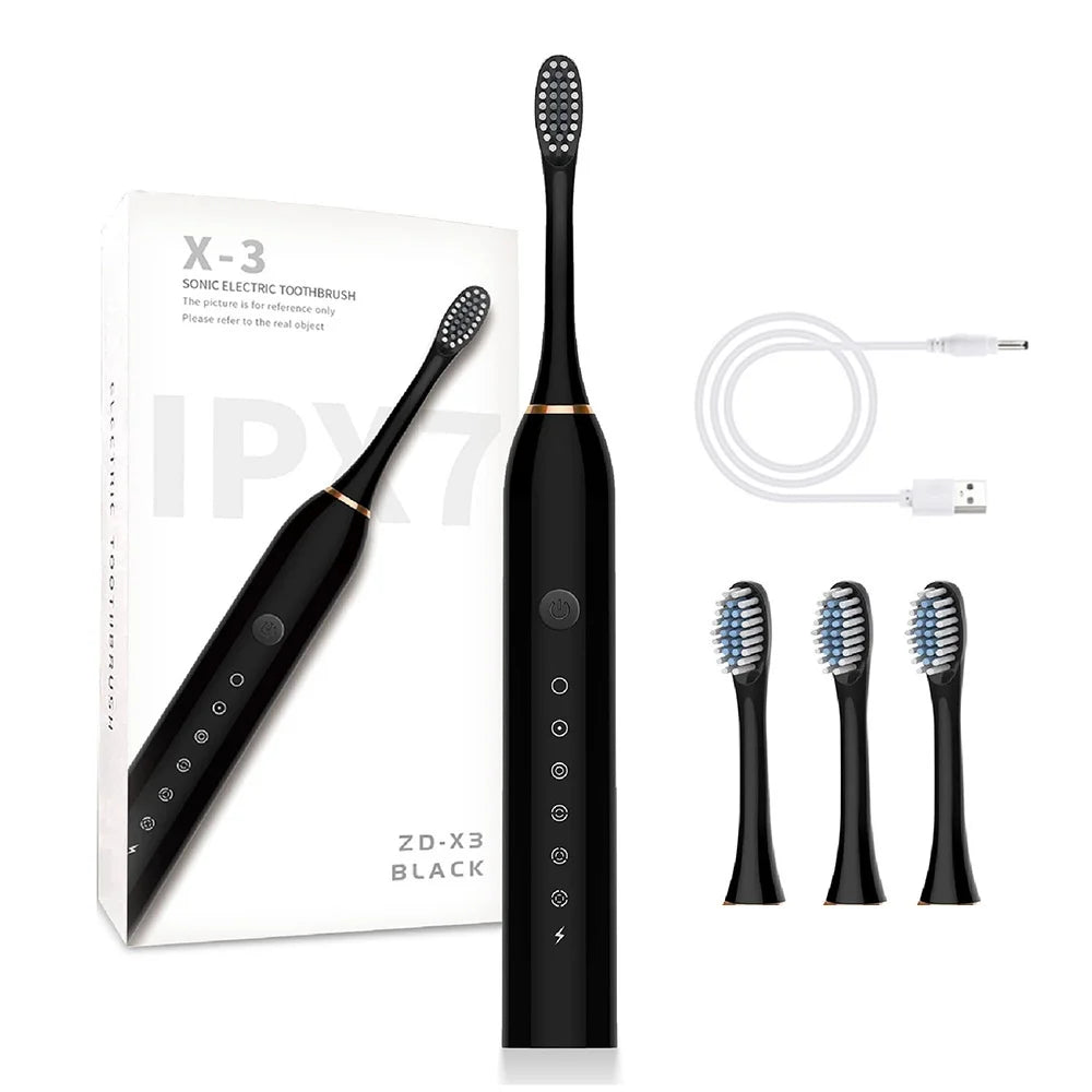 ultrasonic sonic electric toothbrush usb rechargeable smart oral care device for deep cleaning teeth whitening gum care Aalaa Shop