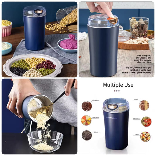 Electric Coffee & Spice Grinder | 200W Stainless Steel Household Grinding Machine