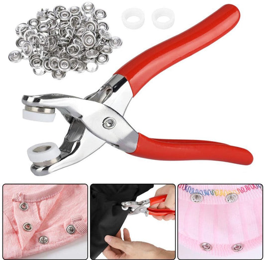 Touch Button Metal Tool | 50pcs Metal Snap Button Fastener Kit