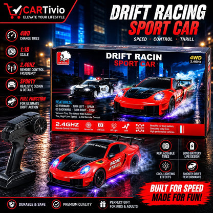 FZ-046 1:18 RC Porsche Drift Car | 4WD High-Speed Spray Function
