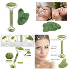 Natural Jade Roller & Gua Sha Set – Ultimate Facial Beauty & Massager Tool