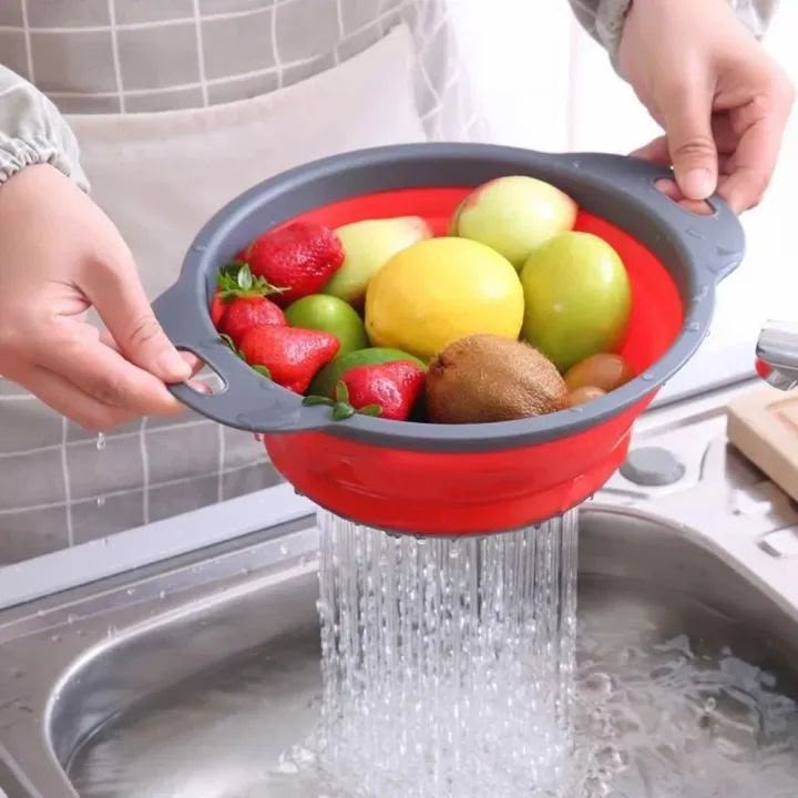 Multi-Purpose Foldable Vegetable & Fruit Washing Basket