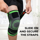 Breathable Elastic Knee Guard Pad with Dual Pressure Straps