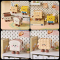 Cute Toast Desk Organizer Pen Holder | Kawaii Desktop Stationery Storage