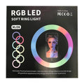 MJ36 RGB LED Ring Light with Phone Holder | Dimmable Selfie & Video Light for Content Creators