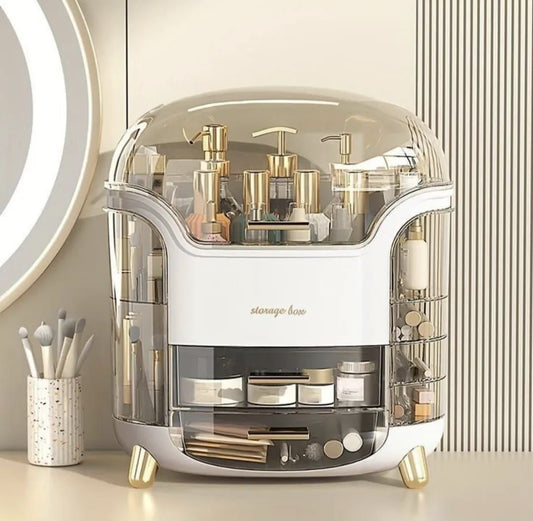 Luxury Cosmetic Organizer Box | Makeup Storage Case Stylish